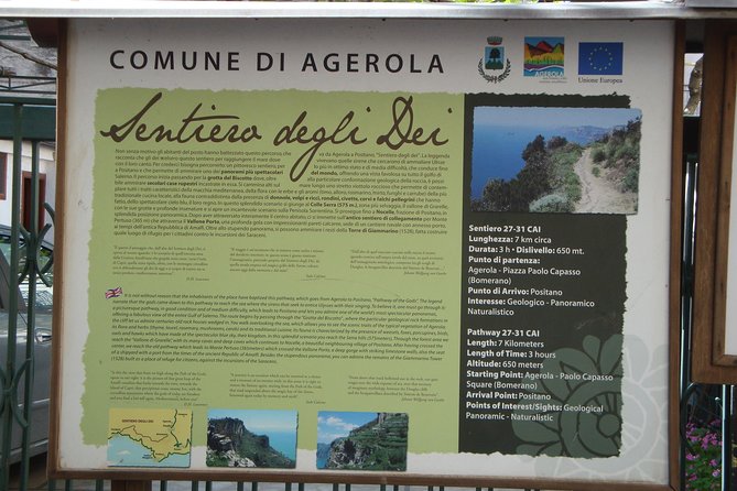 Path of the Gods (Hiking Tour + Transfer) - Tour Details and Requirements