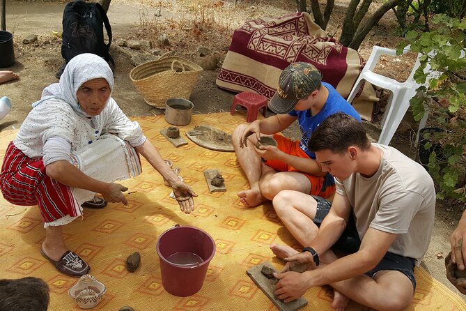 Private Berber Pottery Workshop in Chefchaouen With Lunch - Pottery-making Process
