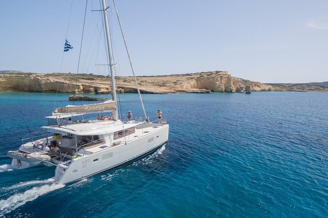 Private Catamaran Trip From Naxos to Paros and Panteronisia - Catamaran Tour Activities and Amenities