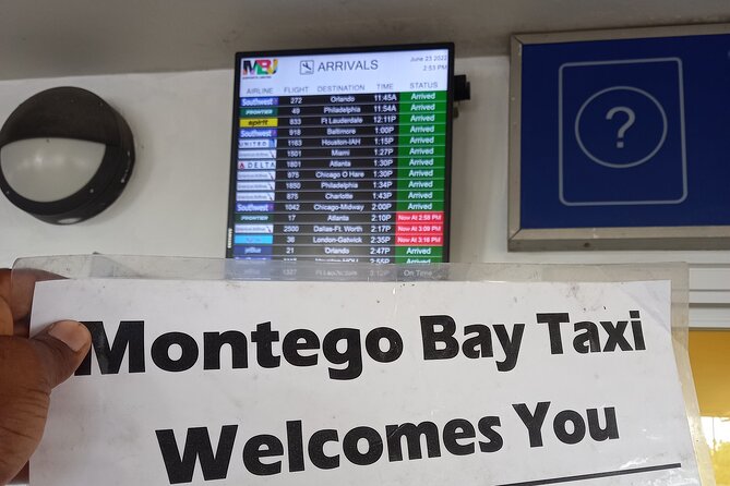 Private Montego Bay Hotels Transfer - Pricing and Cancellation Policy
