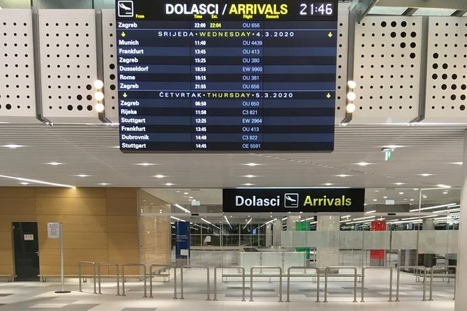Private Transfer Services - Split Airport to Novalja - Pickup and Drop-off Details