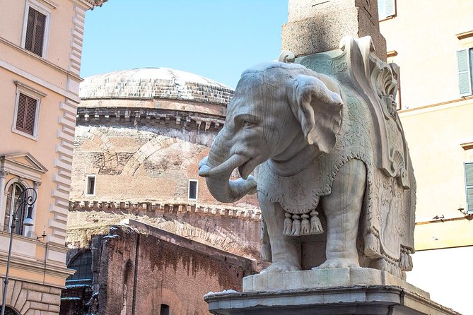 Rome Tour of City Highlights Including Pantheon, Trevi Fountain and Ice Cream - Berninis Stone Elephant Statue