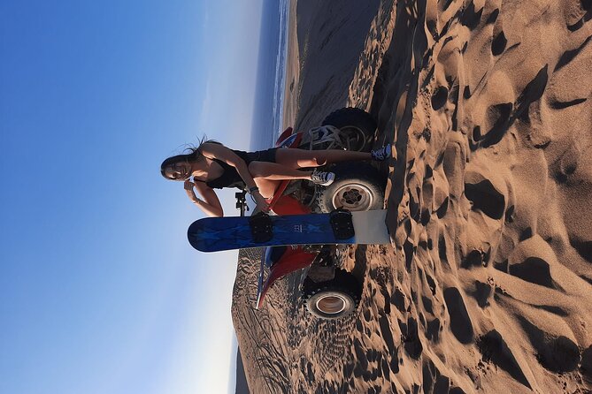 Sandboarding With Panoramic Views of the Ocean and Agadir Desert - Included Services