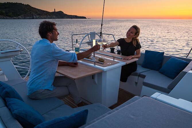 Santorini: Caldera Private Sailing Boat Cruise With Beneteau Oceanis 46.1 - Experience Duration & Pickup