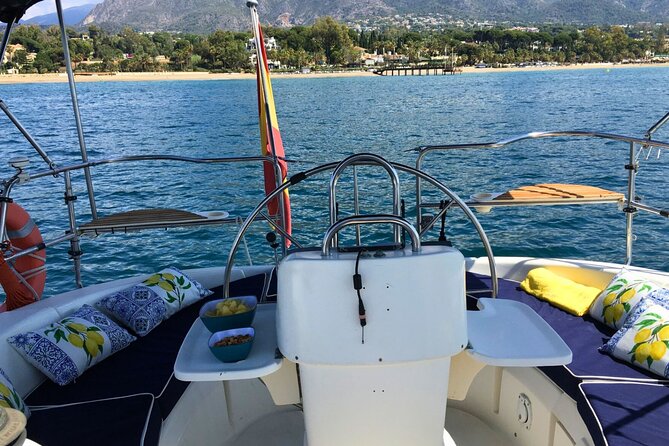 Shared Experience. Sunset Sailing Puerto Banus - Onboard Amenities and Inclusions