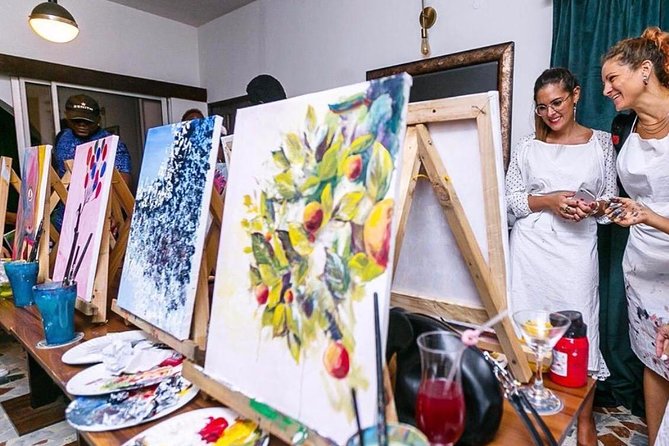 Sip and Paint . NG at The Metaphor in Lagos - Art Lesson and Painting Class
