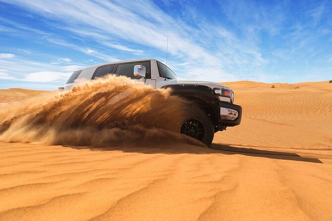 Sunrise in Dubai Desert Safari With Dune Bashing & Camel Ride - Thrilling Dune Bashing Adventure