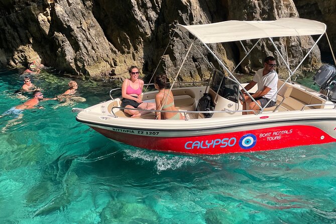 Zakynthos Private Boat: Marathonisi, Keri Caves, Mizithres (max5) - Captains Friendly and Personalized Service