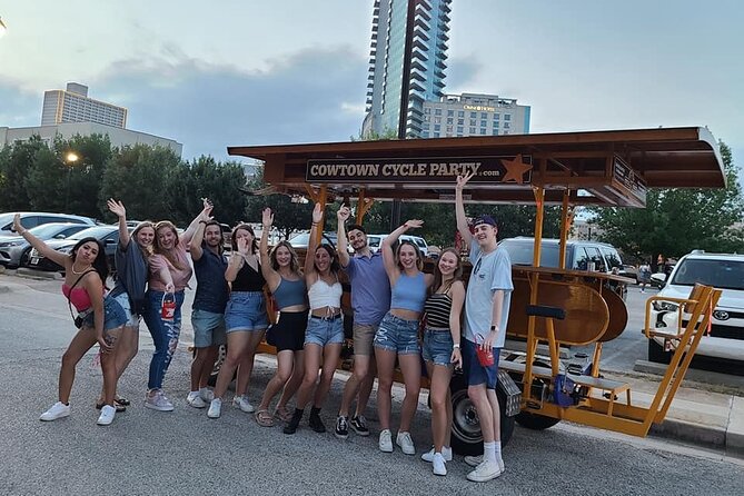 2-Hour BYOB Cowtown Cycle Party for 6-15 Happy Adults in FW - Meeting Location and Logistics