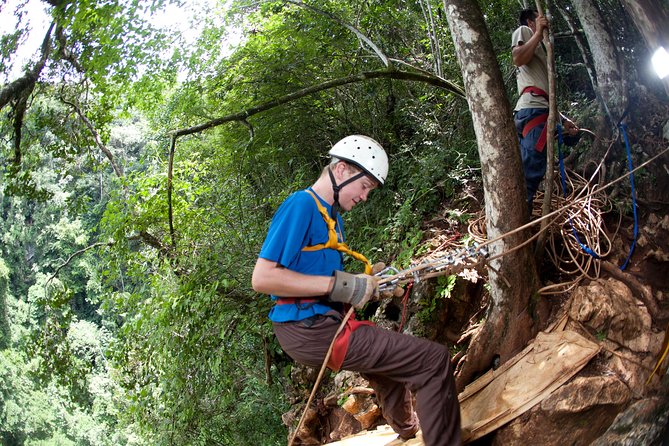 Adrenaline Pumping Black Hole Drop: Rappelling at Ian Andersons Caves Branch - Navigating the Jungle: Small Group, Personalized Attention