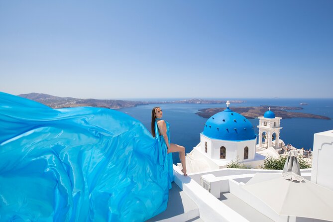 Amazing Flying Dress Photoshoot in Santorini - Accessibility Details