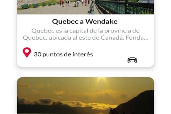 APP Self-Guided Tours Quebec With Audioguide - Accessibility