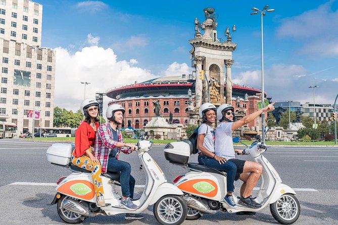 BARCELONA TREASURES & JAMON EXPERIENCE by Vespa Scooter - Savoring Tapas and Catalan Champagne