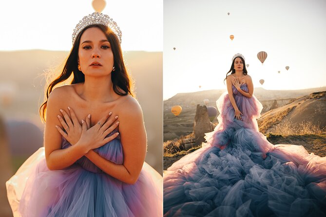 Cappadocia Photoshooting With Flying Dress - Donning the Elegant Flying Dress