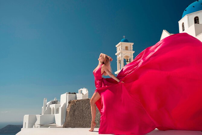 Dreamy Flying Dress Photoshoot in Santorini - Pricing and Cancellation