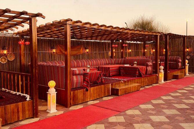 Dubai: Red Dunes Desert Safari Premium BBQ Dinner Camel Sandboard - Transportation and Pickup Details