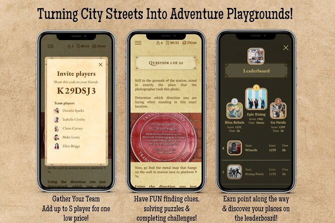 Edinburgh Quest: Self Guided City Walk & Immersive Treasure Hunt - Navigation and Guidance via the App