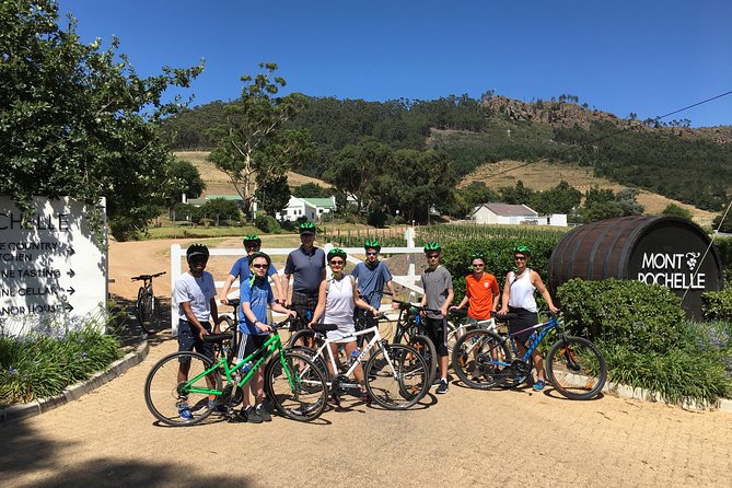 Franschhoek Cycle & Tasting Experience 4hr (Shared) - Meeting and Pickup Details