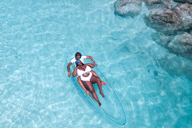 Island Love Stories: Turks & Caicos Clear Kayak Couple Portraits - Exploring the Islands Beauty