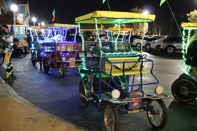 LED Illuminated Surrey Night Rides in Long Beach Shoreline Village - Meeting Point Information