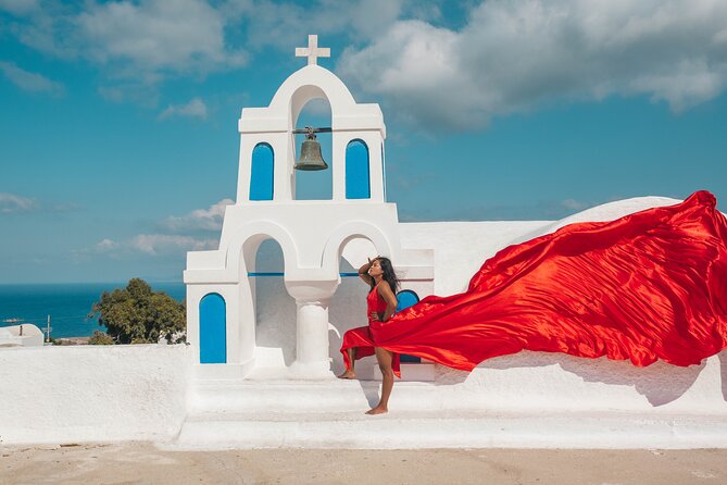 Oia Flying Dress Photoshoot Santorini - Booking and Cancellation Policy