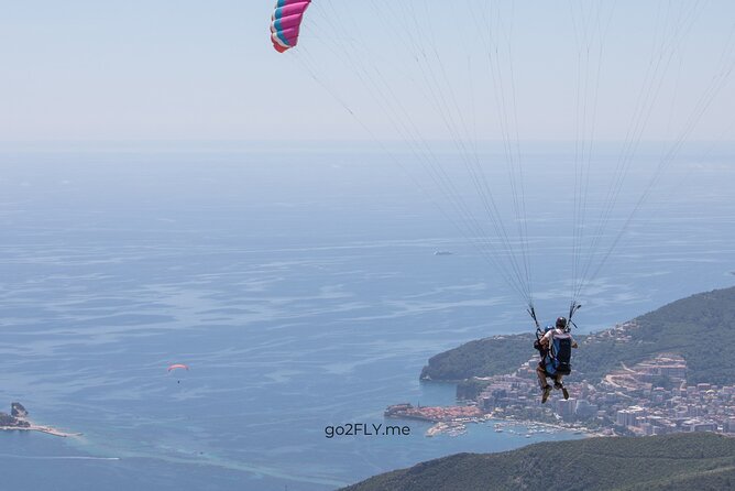 Paragliding in Budva - Meeting and Ending Points