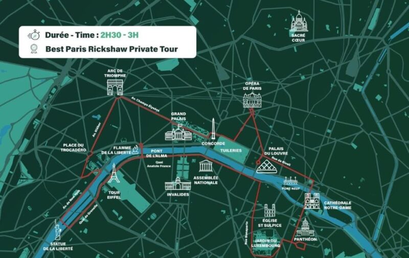 Paris : Private Luxury Rickshaw Tour With Hotel Pick-up - Transportation and Comfort
