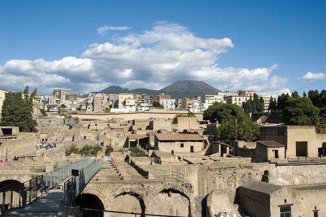 Pompeii-Herculaneum-Vesuvius Tour From Sorrento With Licensed Guide Included - Visiting Herculaneum Site