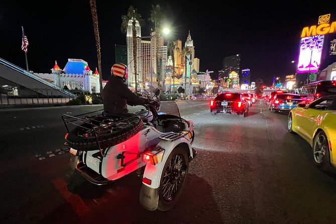 Private 1-Hour Evening Las Vegas Strip Tour in a Sidecar - Pickup and Accessibility
