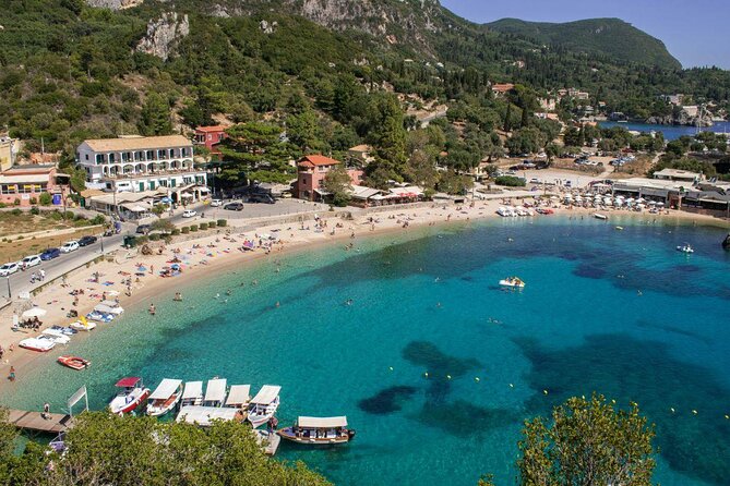Private Corfu Tour- Glyfada & Paleokastritsa Beach - Onboard Wi-Fi and Boat Trips