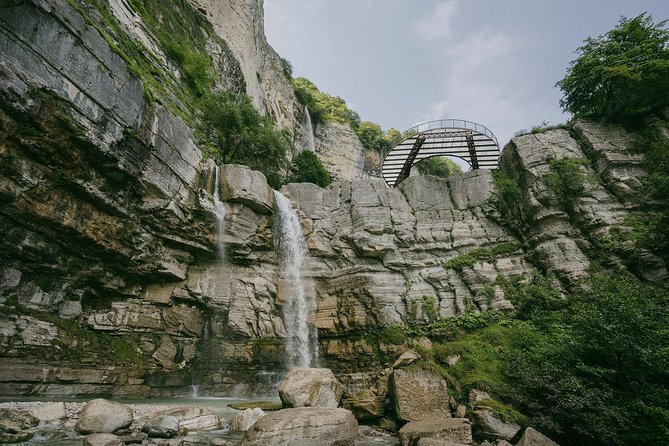 Prometheus Cave, Martvili Canyon, Okatse Waterfall and Lomina Lake From Kutaisi - Meeting and Transportation