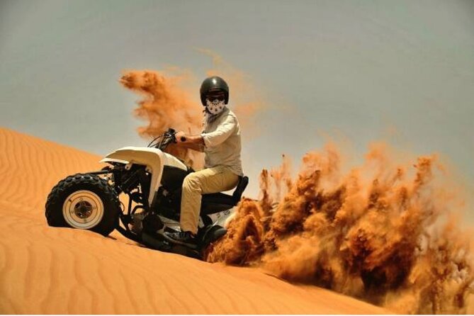 Red Dunes Quad Bike Safari, Sand Surf, Camels and BBQ - Transportation and Pickup