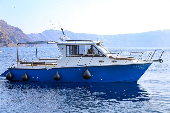 Santorini Private Cruise Sightseeing Tour With BBQ and Drinks - Accessibility Information