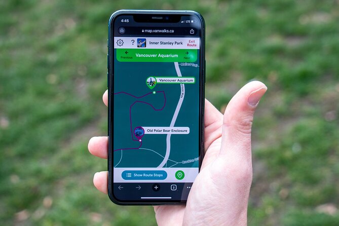 Self-Guided Smartphone Walking Tours of Stanley Park - Included Equipment