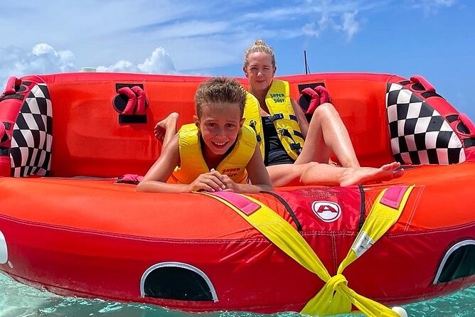 Tubing on Grace Bay Beach Turks and Caicos Islands - Preparing for the Tubing Adventure