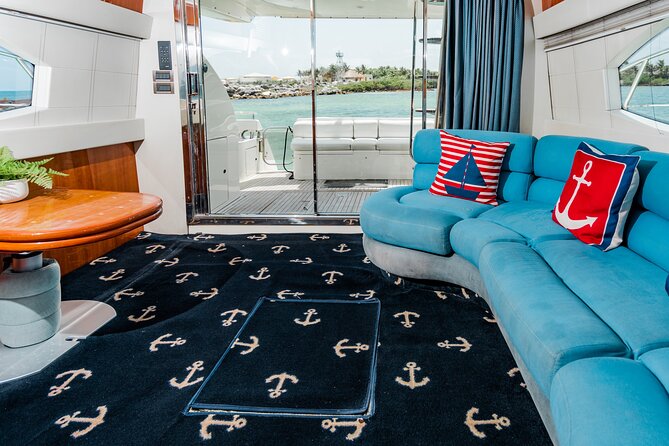5-Hour 2-Stop Private 50 Azimut Yacht Tour With Food, Open Bar & Snorkeling - Accessibility and Restrictions