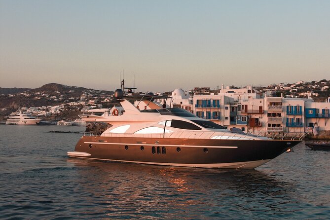 8 Hour Private Yacht Cruise in Delos Rhenia Mykonos Ferretti 830 - Operational Information