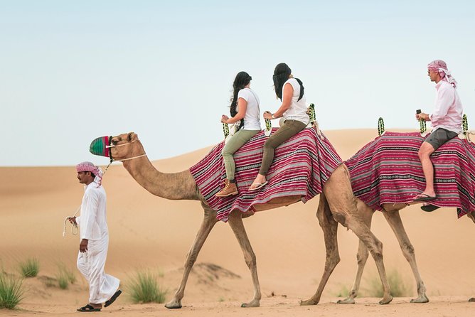 Camel Trekking Dubai With Dune Bashing and Sand Boarding - Flexible Booking and Cancellation