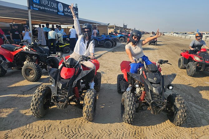 Doha Qatar ATV Quad Bike Buggy Dune Bashing and Camel Ride - Camel Riding in the Desert