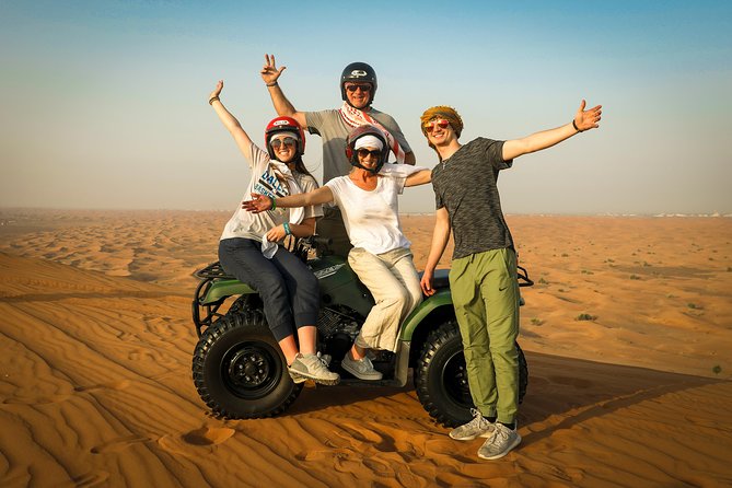 Dubai Morning Quad Bike With Sandboarding and Camel Ride - Booking and Cancellation