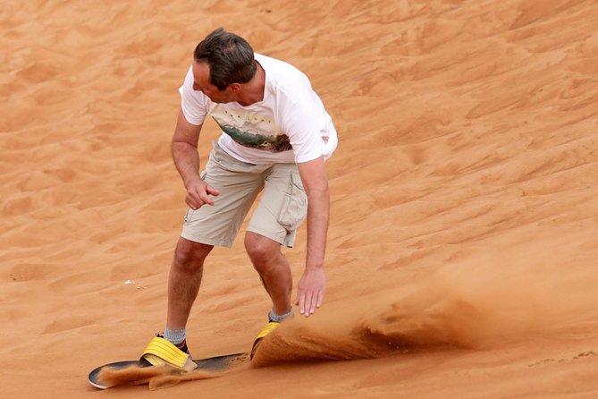 Dubai Morning Red Dunes With Camel Safari & Sandsurf - Pickup and Timing Information