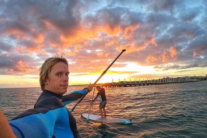 Guided Paddleboard Sunset Group All Levels Incl. Instruction - Included Equipment and Amenities