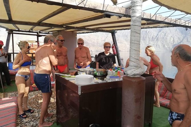 Khasab Dhow Cruise Full Day, Buffet Lunch on Board, Swimming - Group Size and Pricing