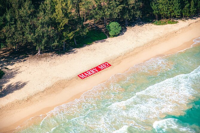 Marry Me Banner on the Beach - Helicopter Proposal Flight - Safety and Participation Guidelines