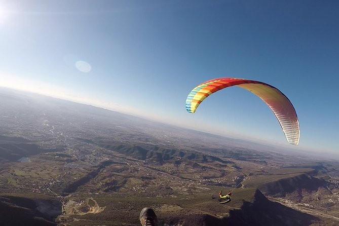 Paragliding Tandem Experience From Dajti Mountain - Recording the Flight