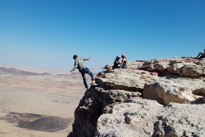 Rappelling Down the Ramon Crater Cliff - Equipment and Safety Considerations