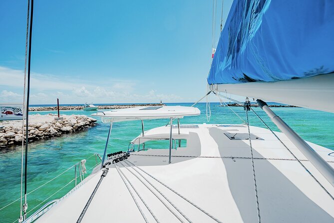 5-Hour Private 40 Luxury Catamaran 2-Stop Tour W/ Food, Open Bar & Snorkeling - Departure and Duration