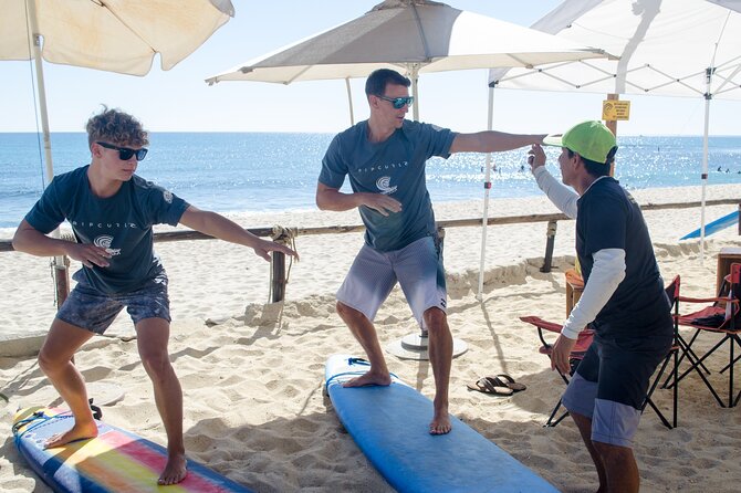 90 Min BEGINNERS SURF LESSON in Los Cabos - Booking and Availability