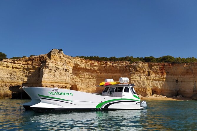 Catamaran Private Tour - Benagil & Marinha Beach - (28 PAX) - Included Fees, Equipment, & Safety