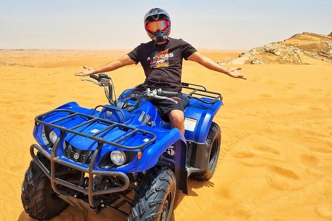 Desert Quad Bike Adventure Dubai With Free Pickup From Hotel - Camel Ride Highlights
